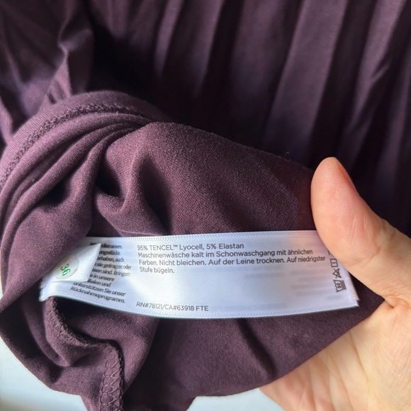 Eileen Fisher Cassis Jersey Turtle Neck Long Tunic Tee Top Blouse Sz XS - Picture 5 of 5